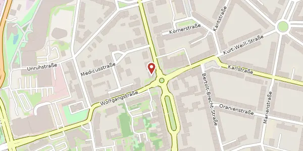 Karte der Umgebung von Albrechtstr. 128, 06844 Dessau-Roßlau