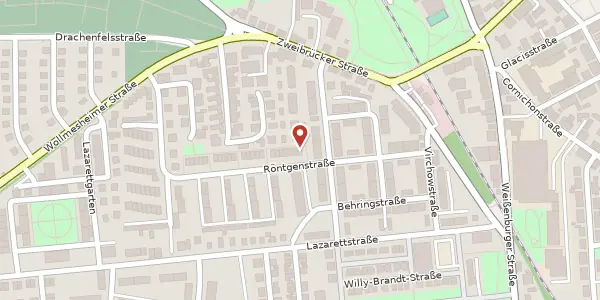 Karte der Umgebung von Röntgenstraße 55, 76829 Landau