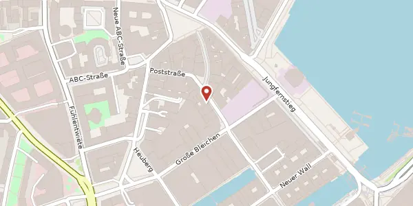 Karte der Umgebung von Poststraße 25, 20354 Hamburg