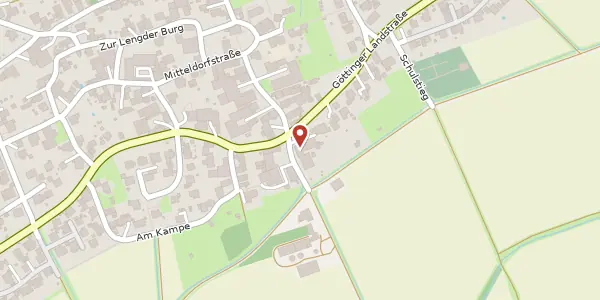 Karte der Umgebung von Göttinger Landstraße 14, 37130 Gleichen