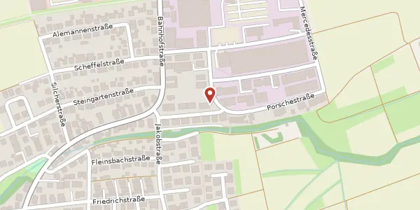 Karte der Umgebung von Porschestraße 14, 70794 Filderstadt