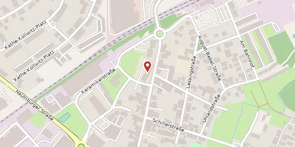 Karte der Umgebung von Eisenberger Straße 79, 07629 Hermsdorf