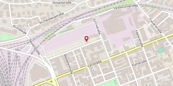 Karte der Umgebung von Wilhelmstraße 23, 89073 Ulm/Donau