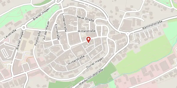 Karte der Umgebung von Brunnenstraße 13a, 34537 Bad Wildungen