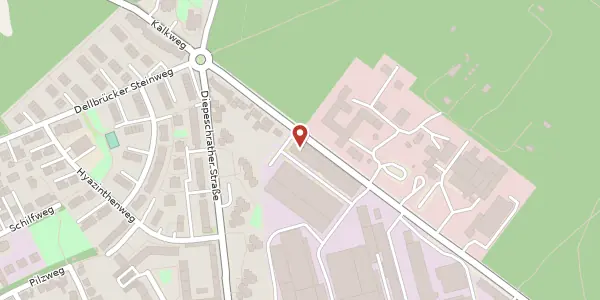 Karte der Umgebung von Waltherstraße 49-51, 51069 Köln