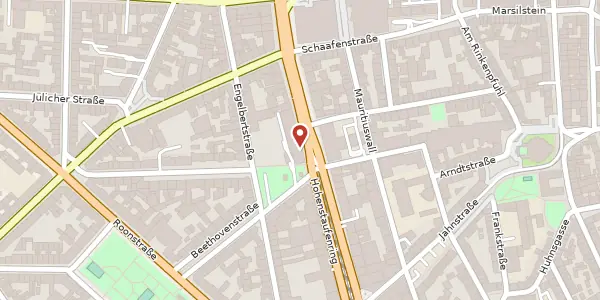 Karte der Umgebung von Hohenstaufenring 55, 50674 Köln