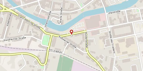 Karte der Umgebung von Schillerstraße 46, 04720 Döbeln