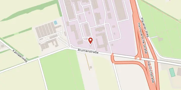 Karte der Umgebung von Blumenstraße 70, 99092 Erfurt