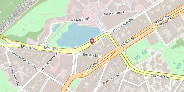 Karte der Umgebung von Maybachstr. 12, 50670 Köln