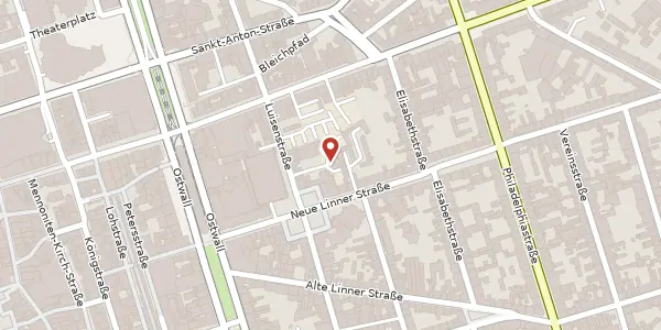 Karte der Umgebung von Luisenstr. 111 a, 47799 Krefeld