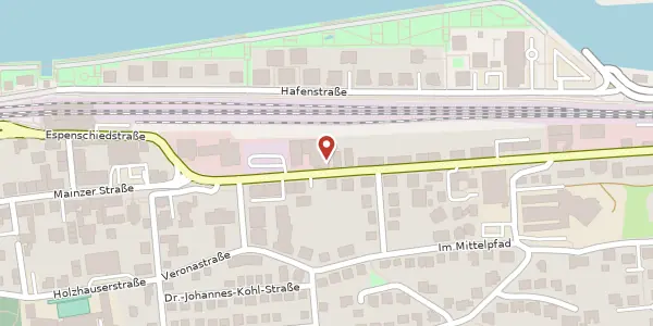 Karte der Umgebung von Mainzer Straße 71, 55411 Bingen