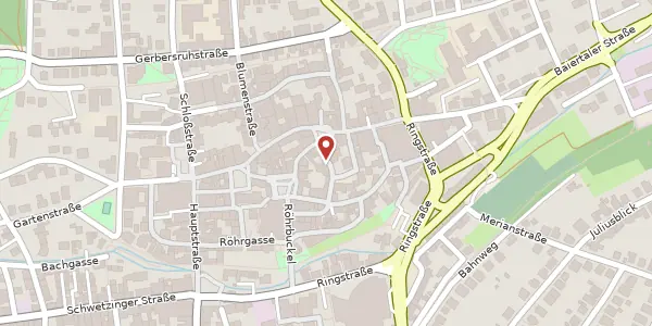 Karte der Umgebung von Schustergasse 2, 69168 Wiesloch