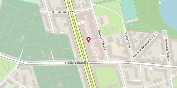 Karte der Umgebung von Aroser Allee 66, 13407 Berlin