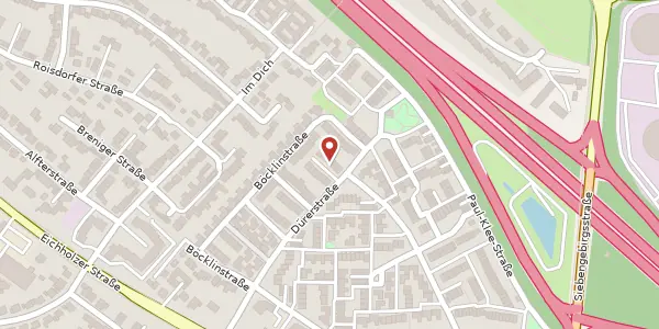 Karte der Umgebung von Dürerstr. 51, 50389 Wesseling