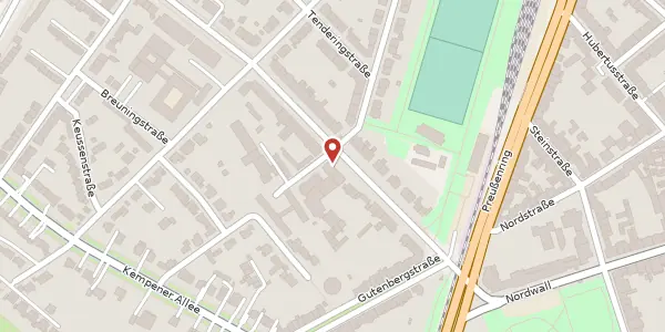 Karte der Umgebung von Westparkstr. 30, 47803 Krefeld