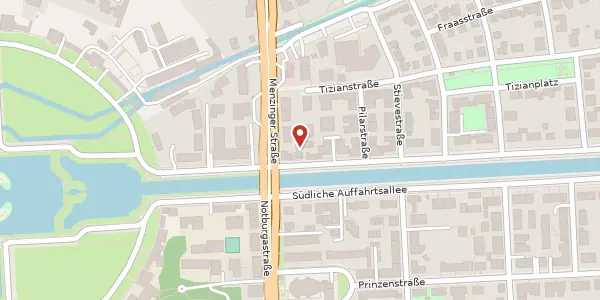 Karte der Umgebung von Nördl. Auffahrtsallee 68, 80638 München