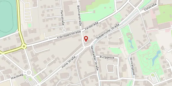 Karte der Umgebung von Niederhöferstraße 1, 99947 Bad Langensalza