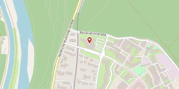 Karte der Umgebung von Bavariafilmplatz 3, 82031 Grünwald