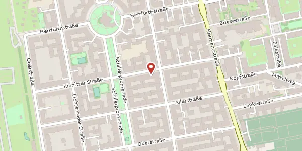 Karte der Umgebung von Kienitzer Straße 107, 12049 Berlin