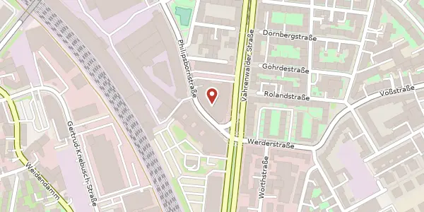 Karte der Umgebung von Philipsbornstraße 2, 30165 Hannover