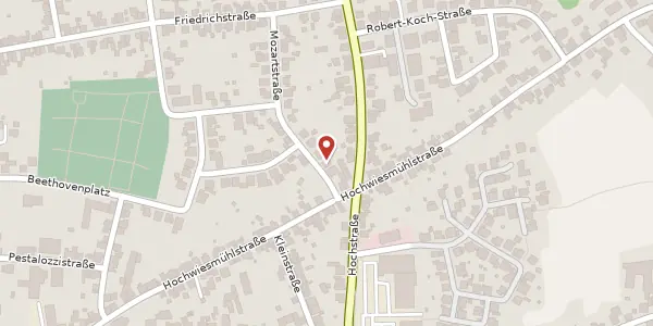 Karte der Umgebung von Mozartstraße 2, 66450 Bexbach