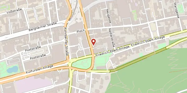 Karte der Umgebung von Sofienstraße 27, 69115 Heidelberg