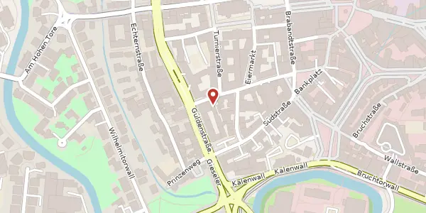 Karte der Umgebung von Petersilienstraße 1, 38100 Braunschweig