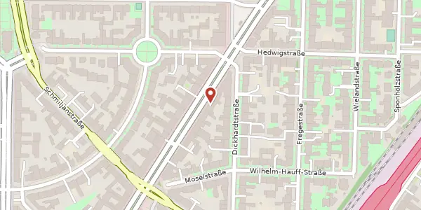 Karte der Umgebung von Rheinstraße 62, 12159 Berlin