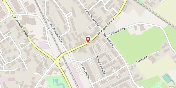 Karte der Umgebung von Strümper Str. 20A, 40670 Meerbusch