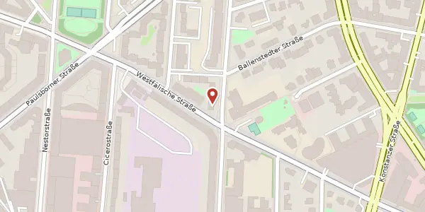 Karte der Umgebung von Eisenzahnstraße 18, 10709 Berlin