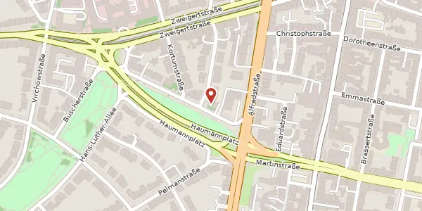 Karte der Umgebung von Haumannplatz 4, 45130 Essen
