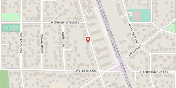 Karte der Umgebung von Hilbertstraße 15, 12307 Berlin