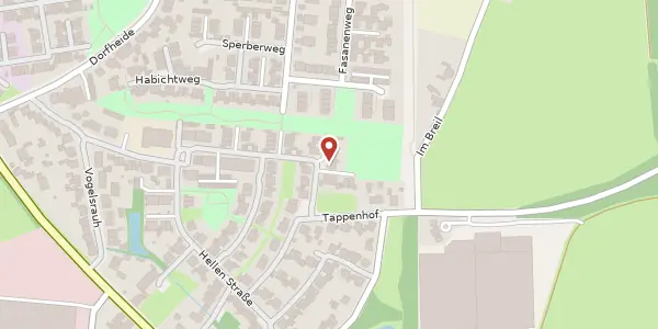 Karte der Umgebung von Tappenhof 29, 46244 Bottrop