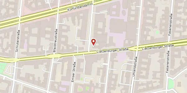 Karte der Umgebung von Knesebeckstraße 54, 10719 Berlin