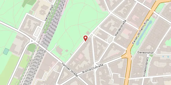 Karte der Umgebung von Spichernstr. 22, 50670 Köln