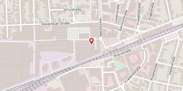 Karte der Umgebung von Bahnhofsplatz 1, 65428 Rüsselsheim