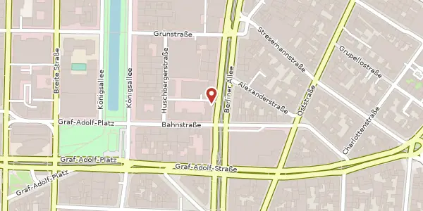 Karte der Umgebung von Berliner Allee 55, 40212 Düsseldorf