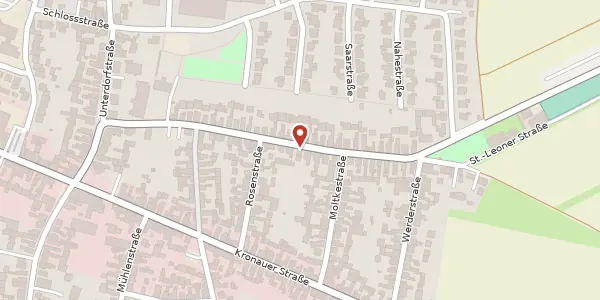 Karte der Umgebung von St. Leoner Straße 34, 68753 Waghäusel