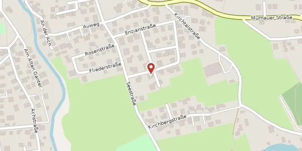 Karte der Umgebung von Mühlwörthstr. 4, 82449 Uffing