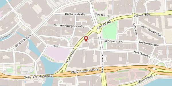 Karte der Umgebung von Domstraße 15, 20095 Hamburg