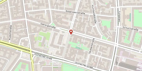 Karte der Umgebung von Veilchenstraße 23, 76131 Karlsruhe
