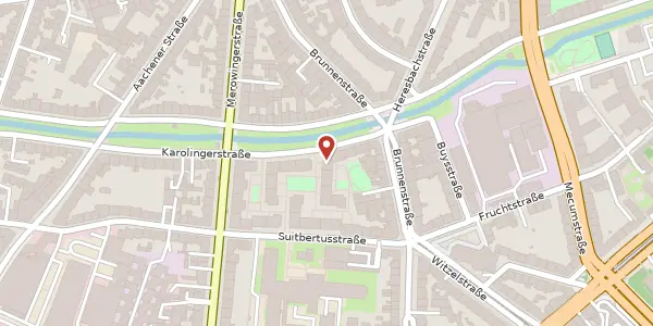 Karte der Umgebung von Karolingerstr. 117, 40223 Düsseldorf