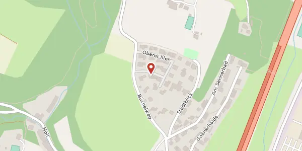 Karte der Umgebung von Oberer Illen 2, 88214 Ravensburg