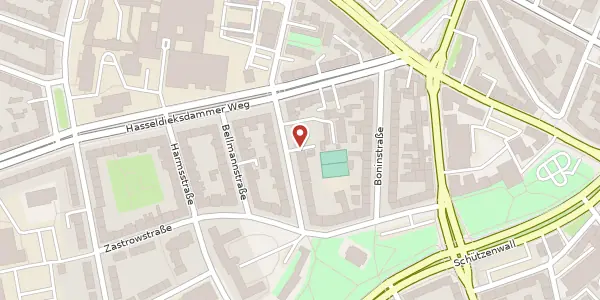 Karte der Umgebung von Chemnitzstraße 18, 24114 Kiel