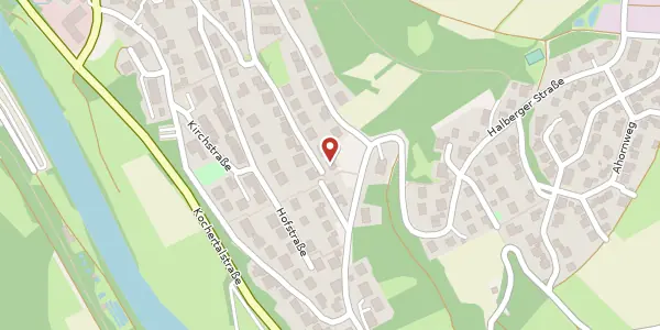 Karte der Umgebung von Hofackerstraße 17, 74679 Weißbach