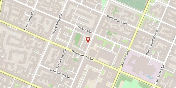 Karte der Umgebung von Luisenstr. 63, 80798 München