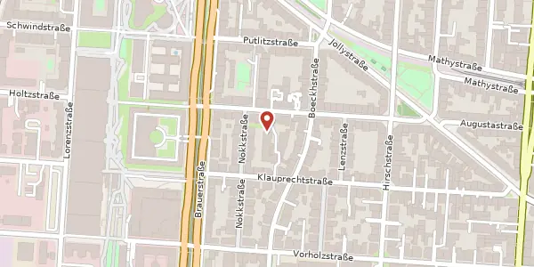 Karte der Umgebung von Roonstraße 23A, 76137 Karlsruhe