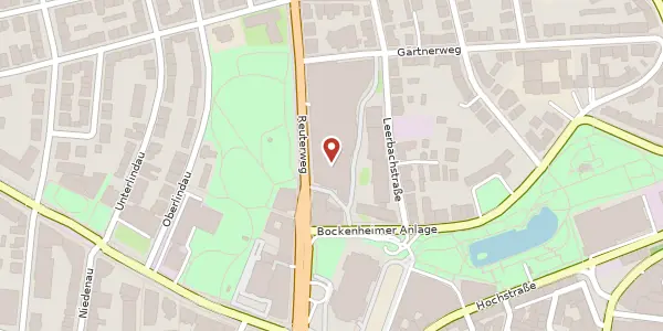 Karte der Umgebung von Reuterweg 16, 60323 Frankfurt