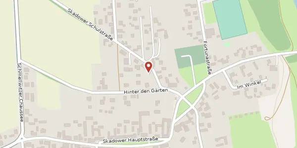 Karte der Umgebung von Skadower Schulstraße 27, 03054 Cottbus