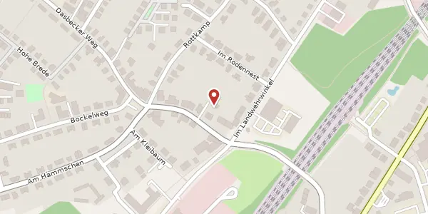 Karte der Umgebung von Dasbecker Weg 28, 59073 Hamm